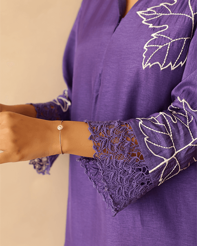 Purple Blossom Tunic set ( Set of 2 )