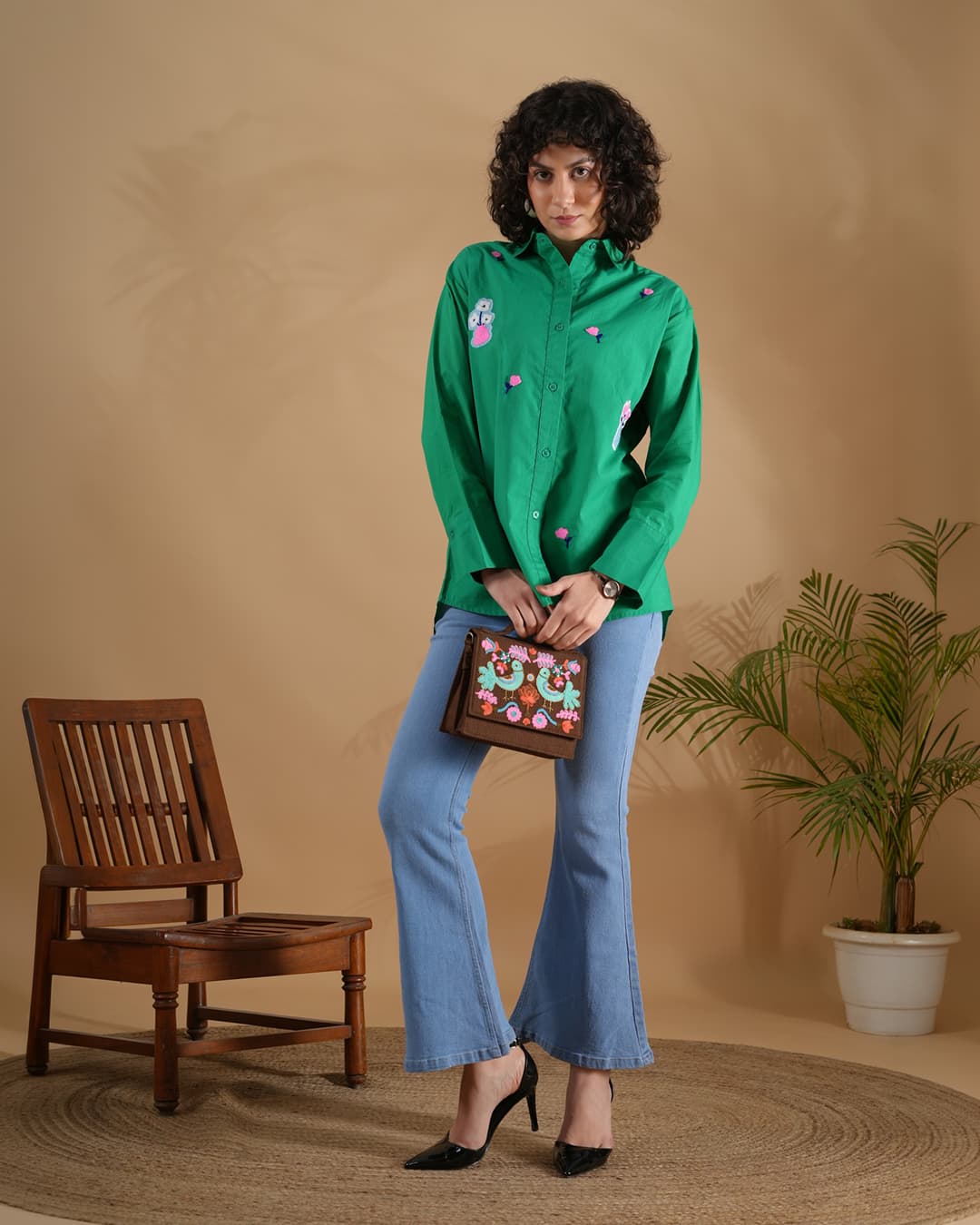 Shirt Flowerpot Green