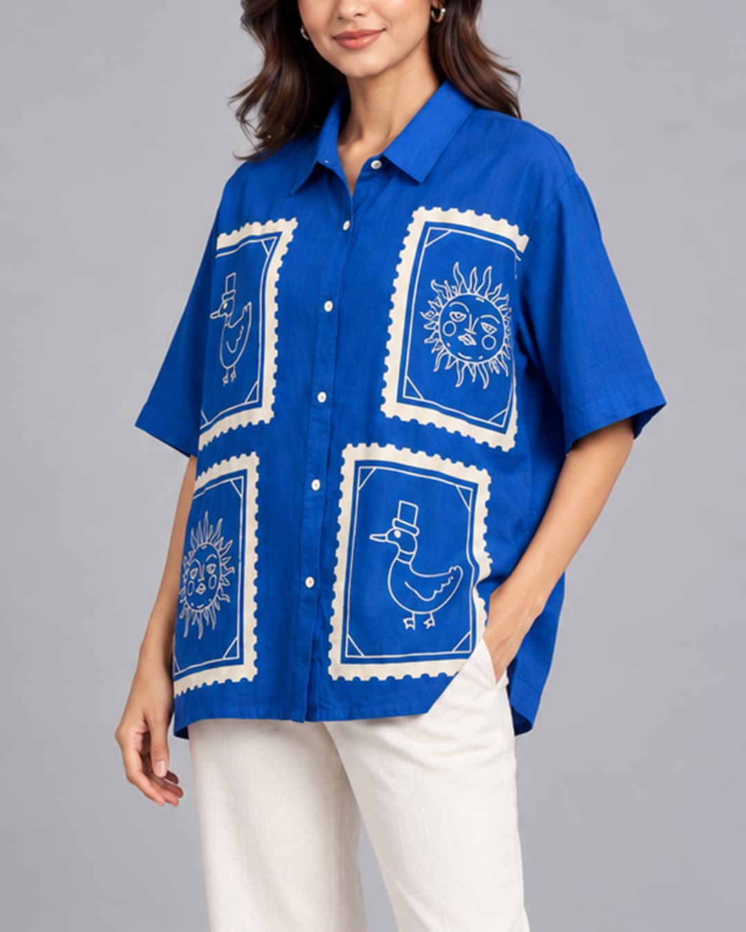 Shirt Summer Sun Blue