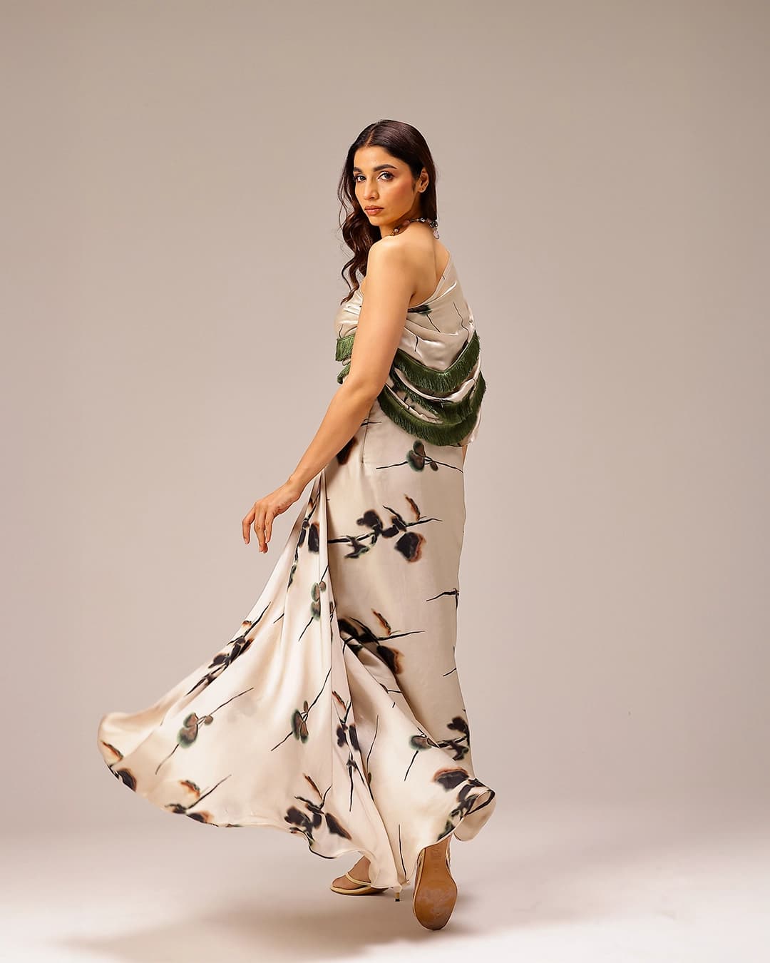 Eden One-Shoulder Gown