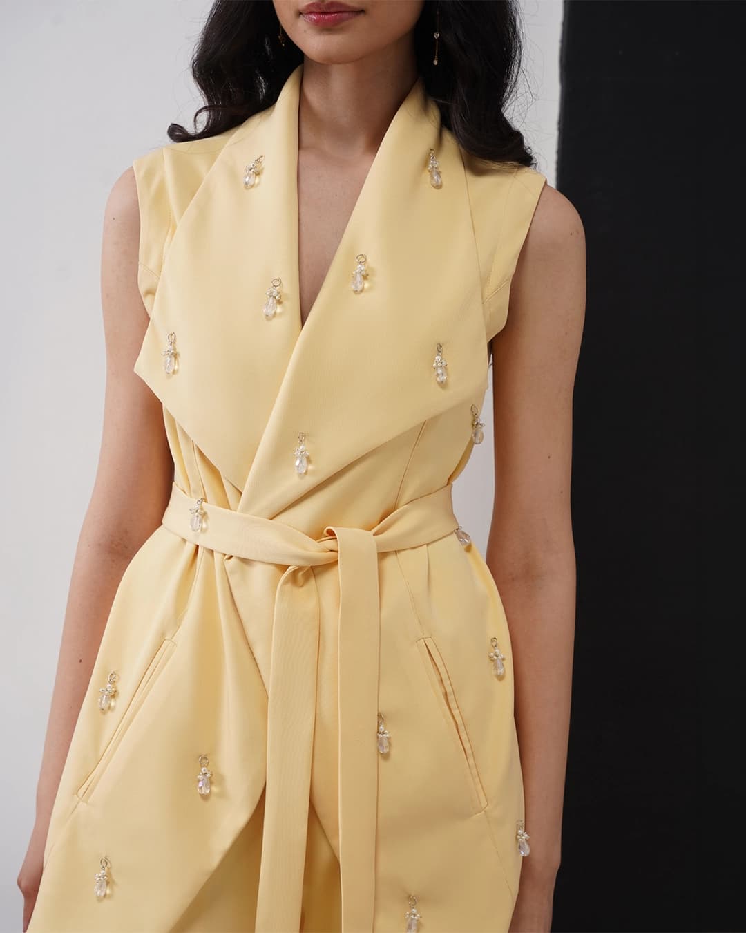 Crystal Drop Co-ord Set (Butter Yellow)