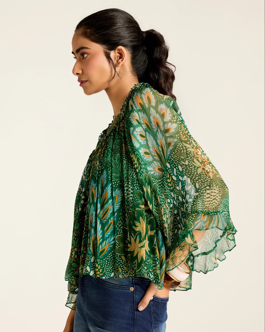 Green Angelique Short Top