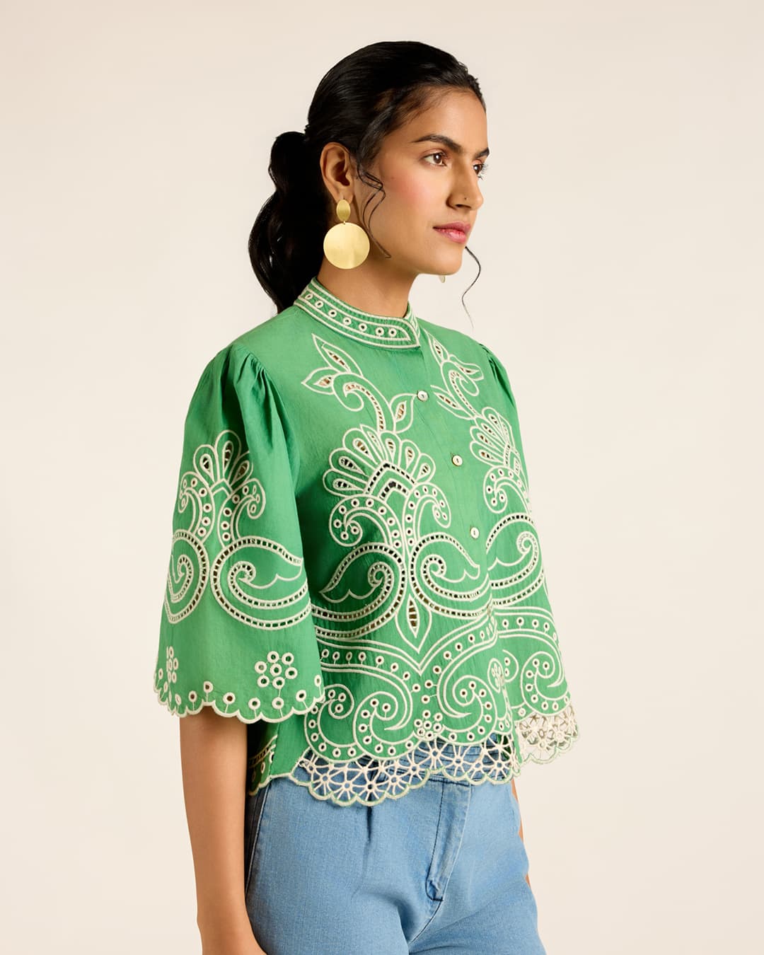 Green Hermione Short Top