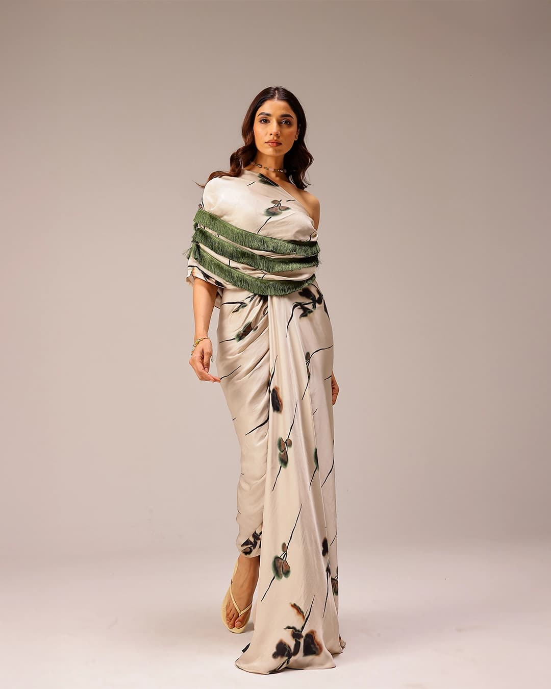 Eden One-Shoulder Gown