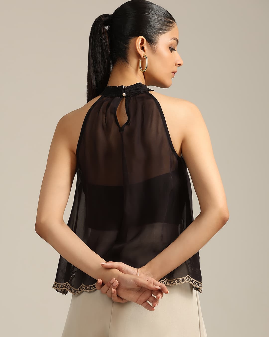 Black Stacey Top