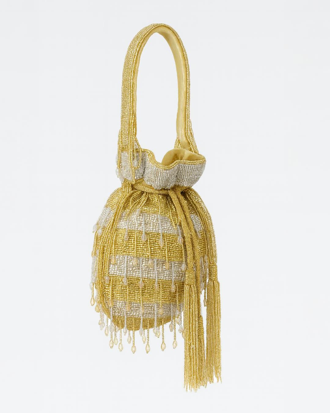 GOLDEN AND SILVER GLEAM POTLI