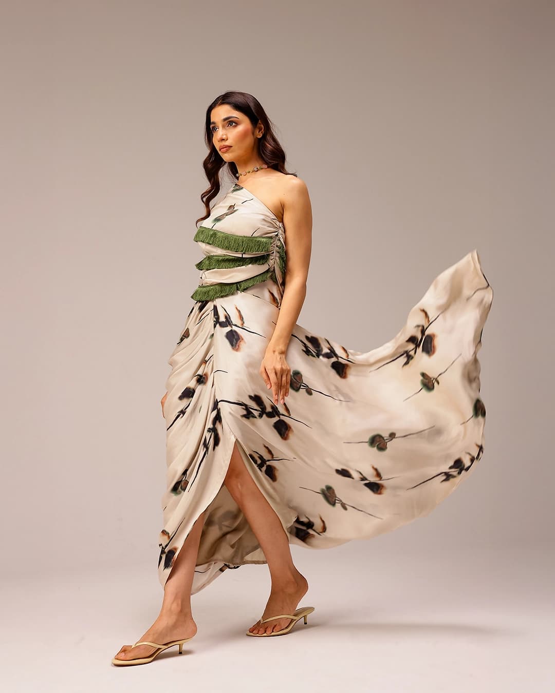 Eden One-Shoulder Gown