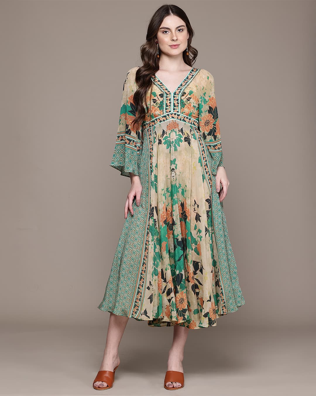 Green Tamannah Long Dress