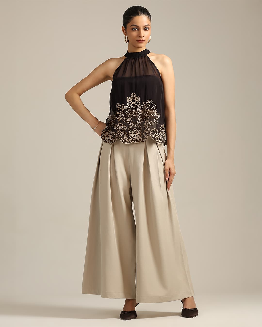 Black Stacey Top
