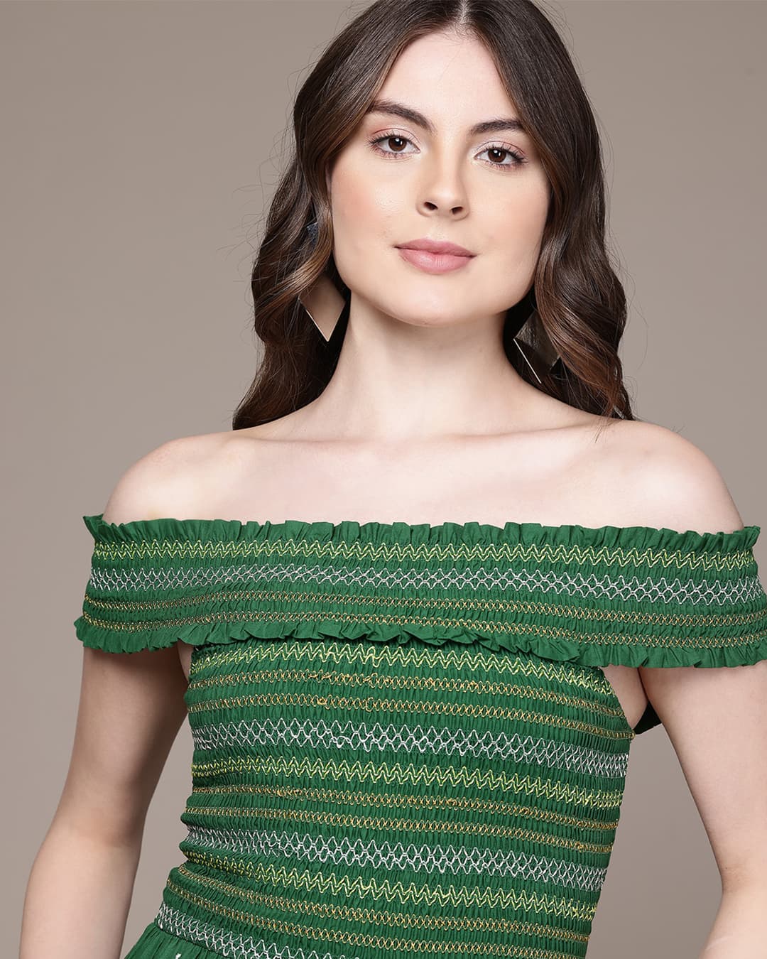 Green Enza Long Dress