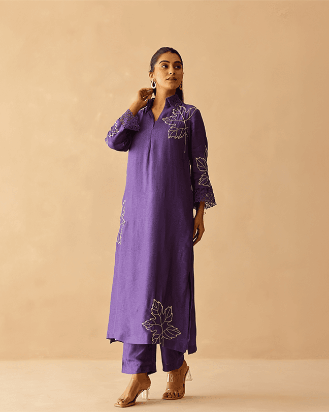 Purple Blossom Tunic set ( Set of 2 )