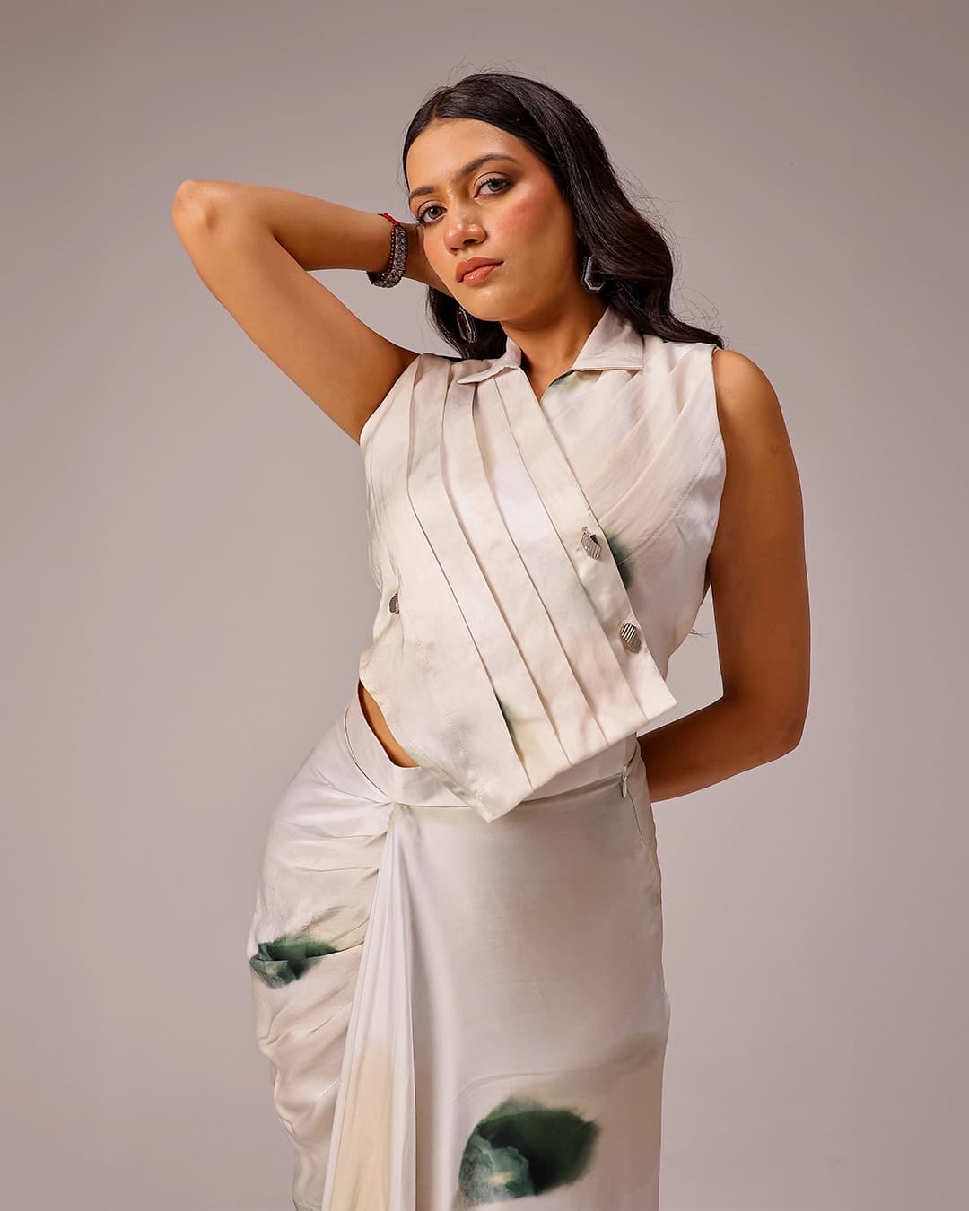 Magnolia Draped Skirt Set