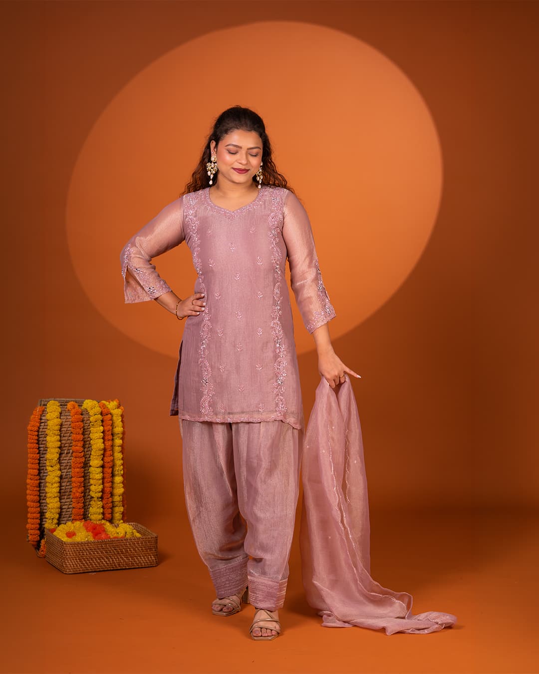 Blush Tissue Farshi Set