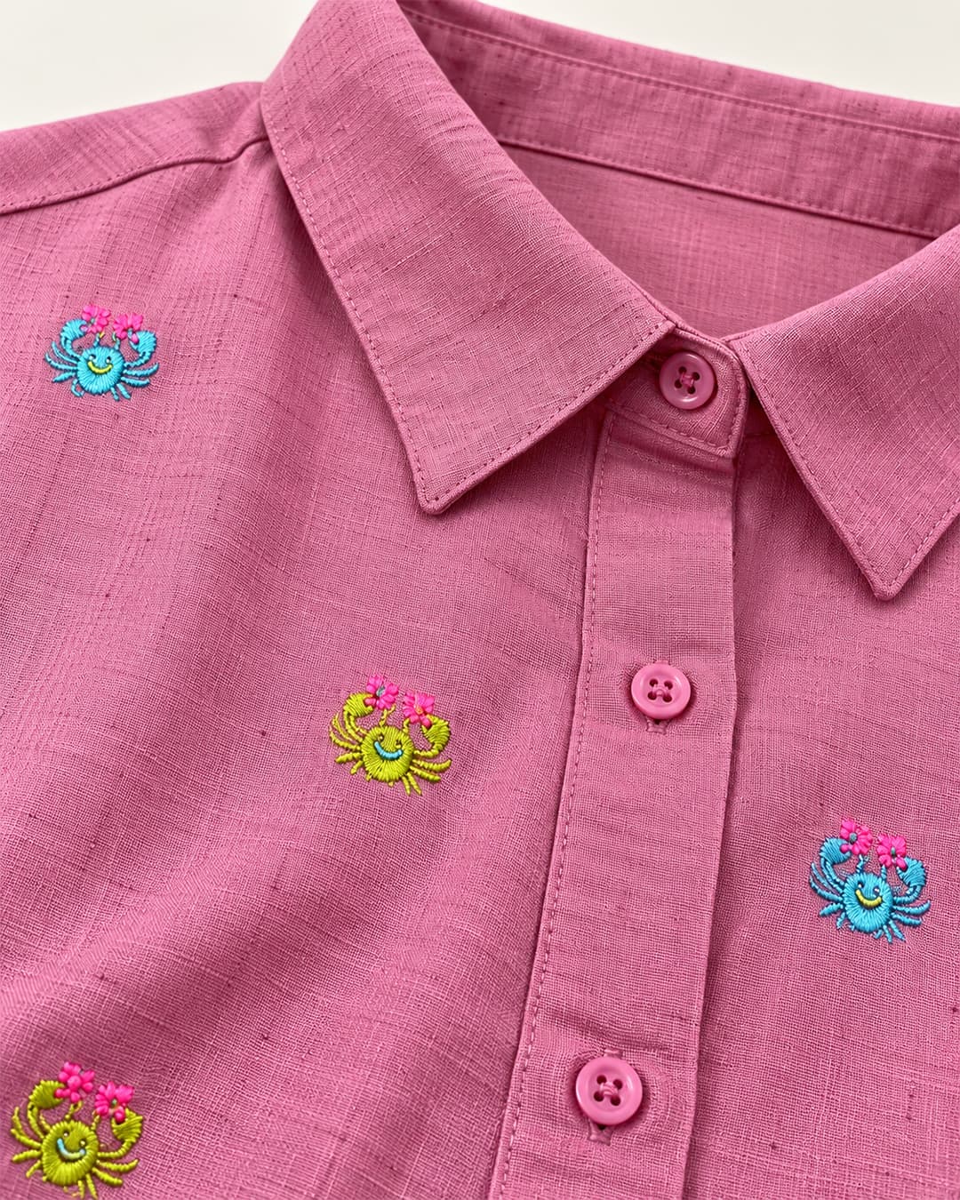 Shirt Crab Tiny Pink