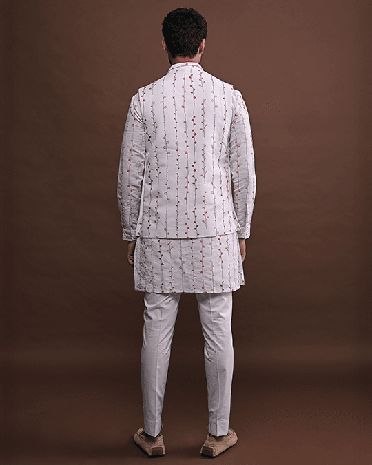 spring bandi with matching kurta pajama set