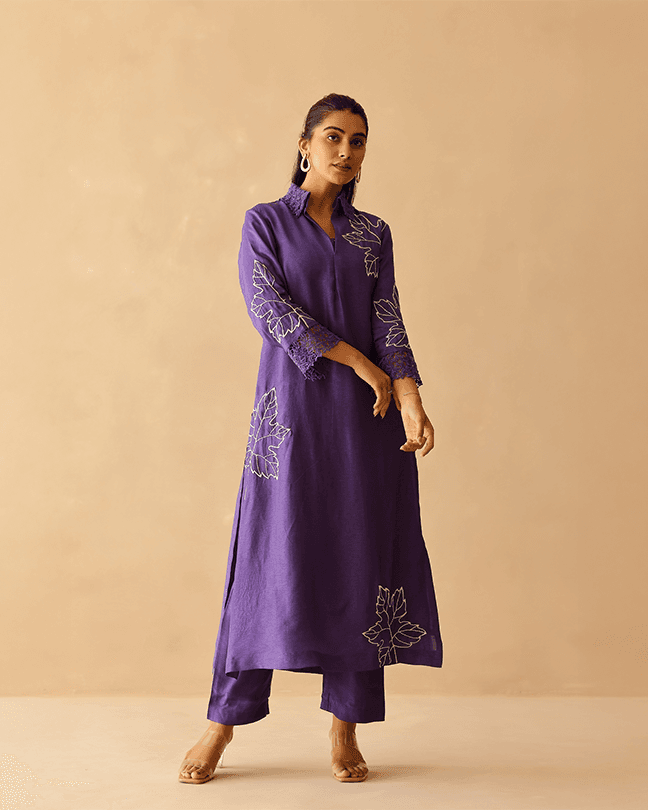 Purple Blossom Tunic set ( Set of 2 )