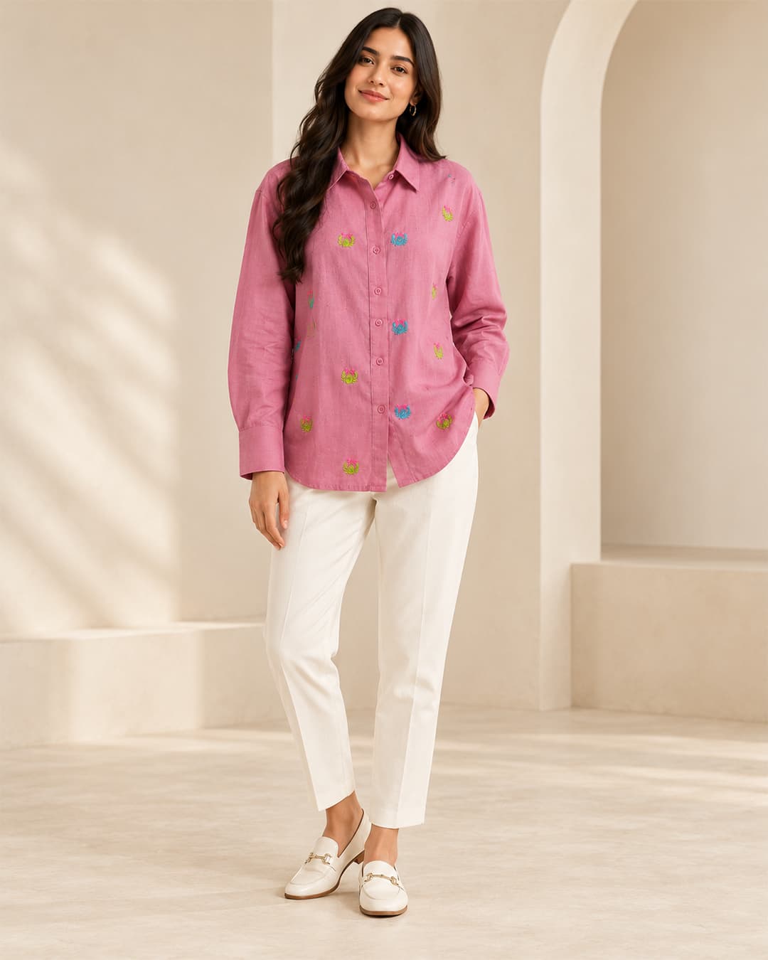 Shirt Crab Tiny Pink