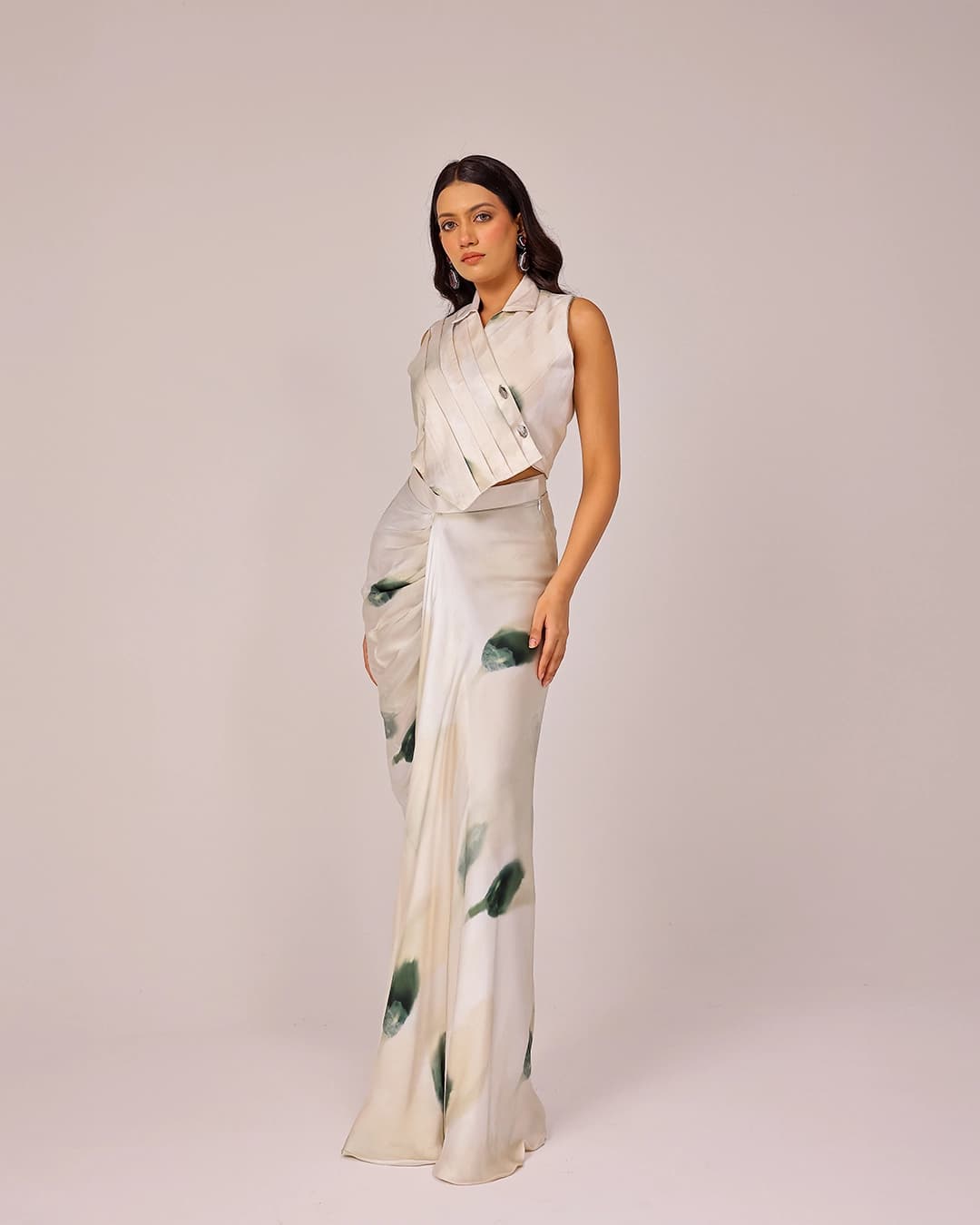 Magnolia Draped Skirt Set