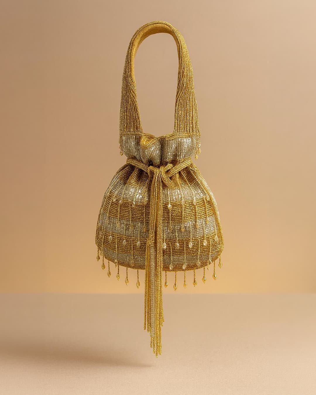 GOLDEN AND SILVER GLEAM POTLI
