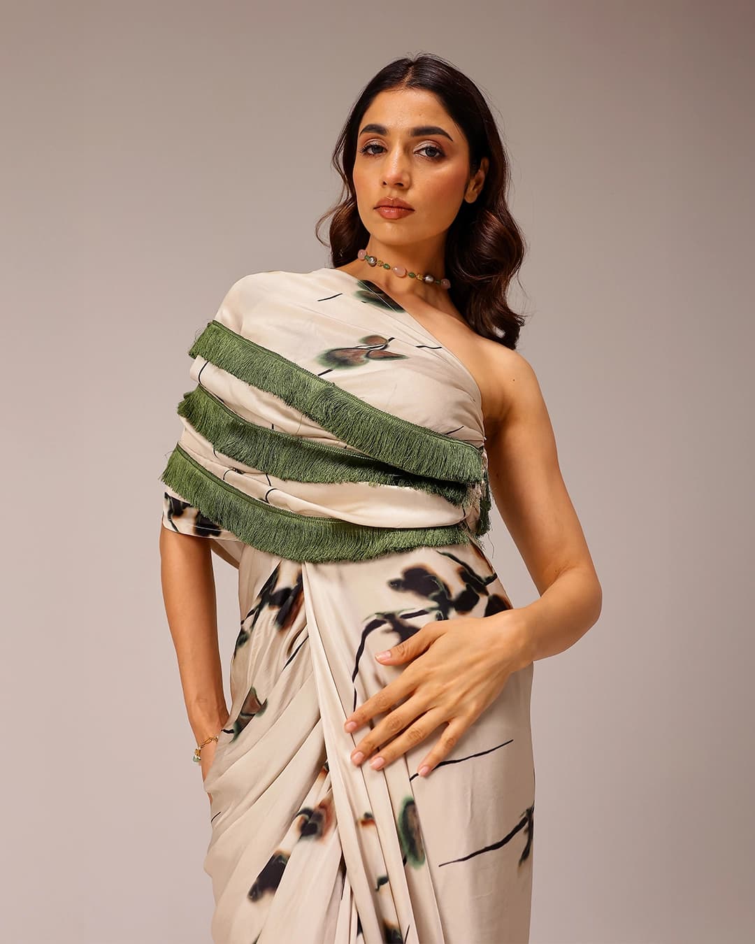 Eden One-Shoulder Gown