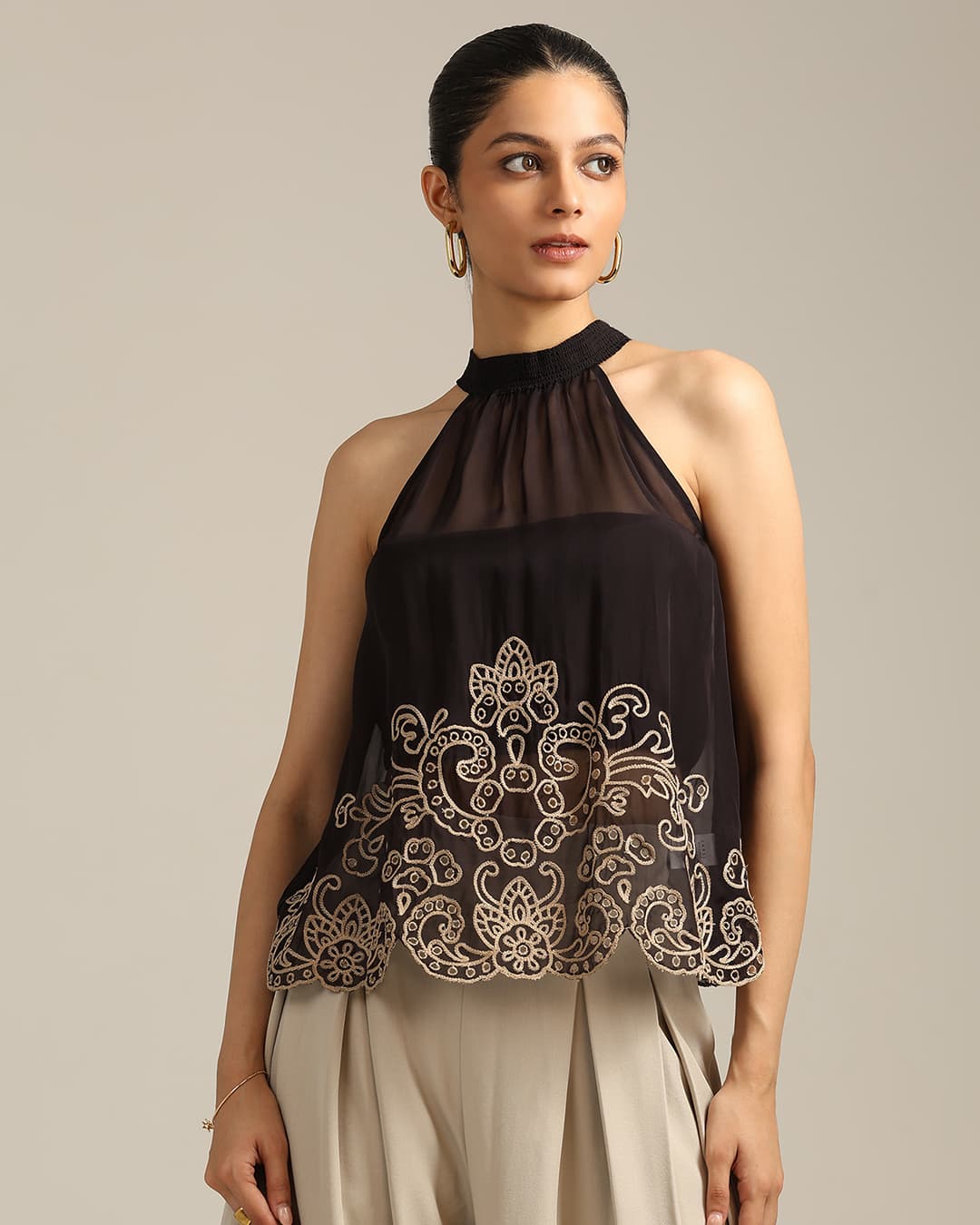 Black Stacey Top