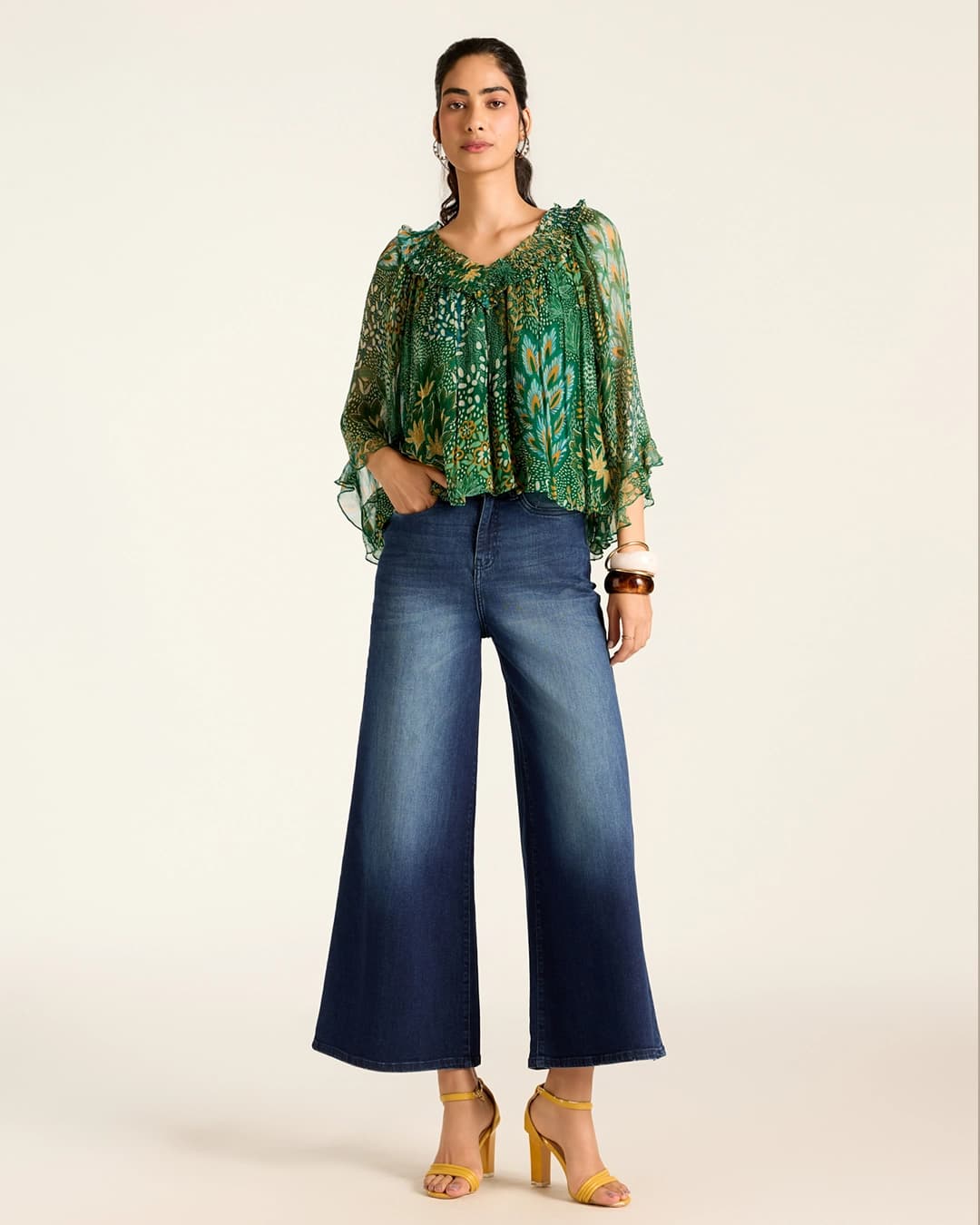 Green Angelique Short Top