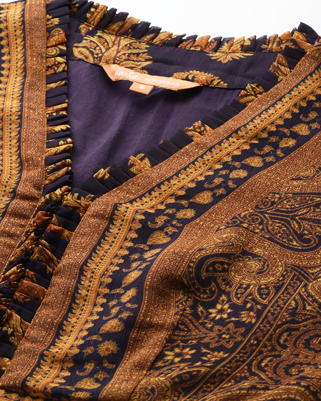 Navy Menakiya Long Dress