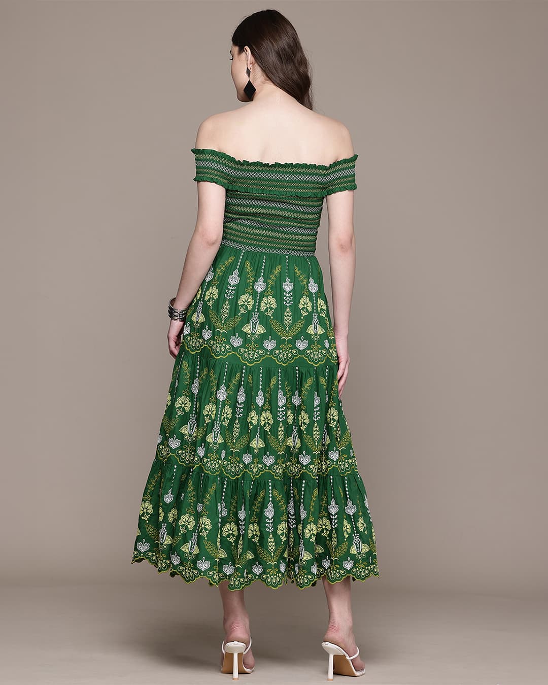Green Enza Long Dress